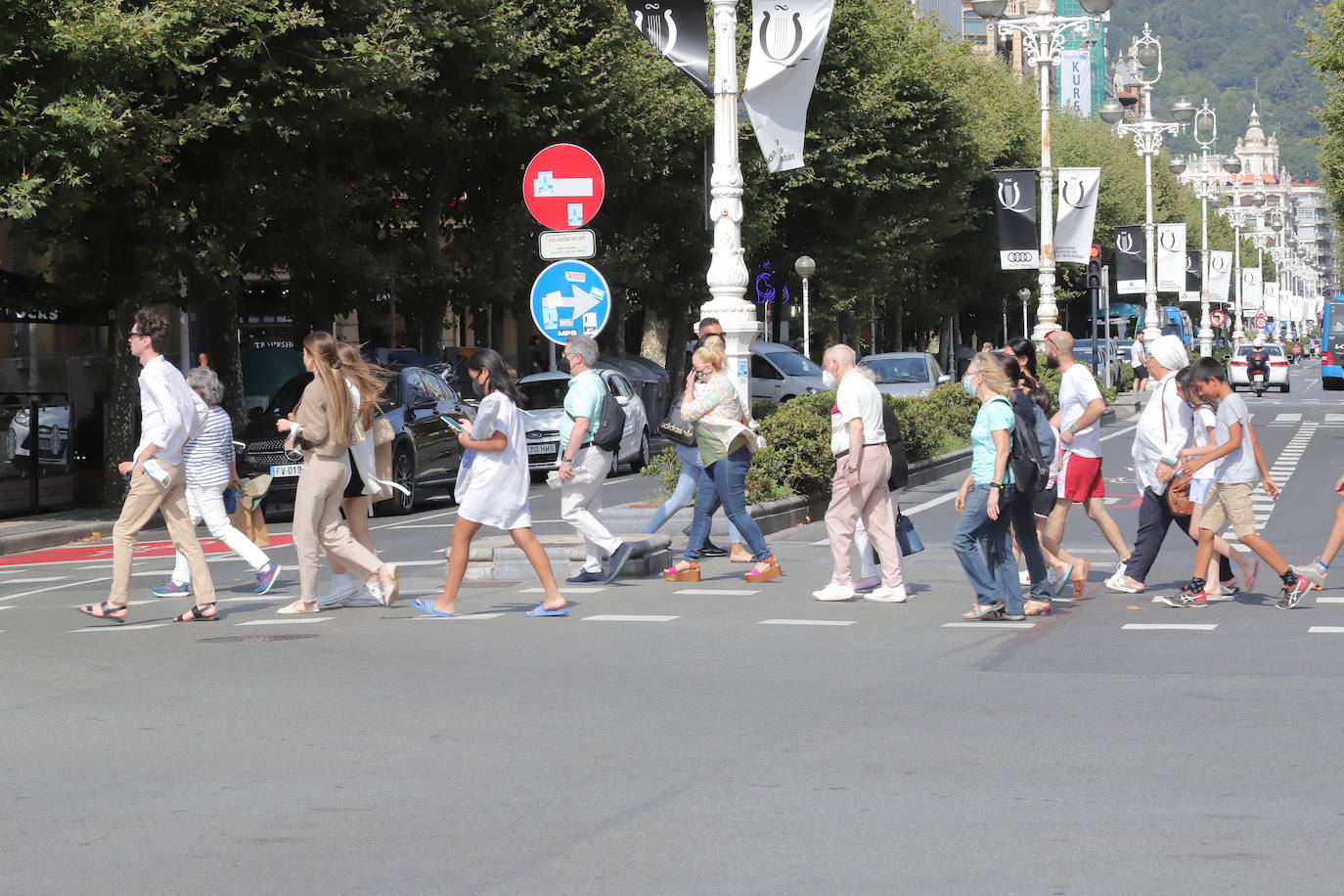 Fotos: Donostia cuelga el cartel de ‘completo’