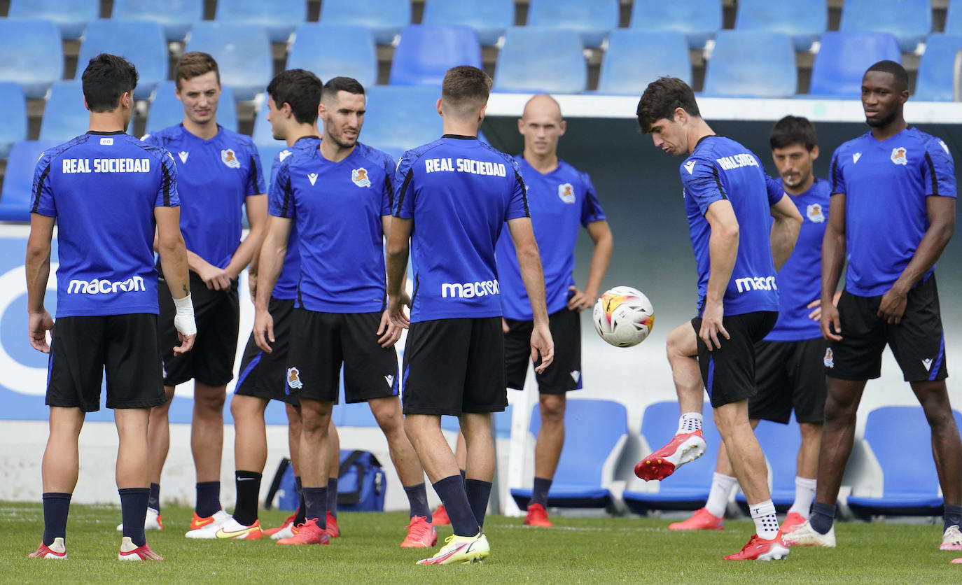 Fotos: Las mejores imágenes del entrenamiento de la Real Sociedad