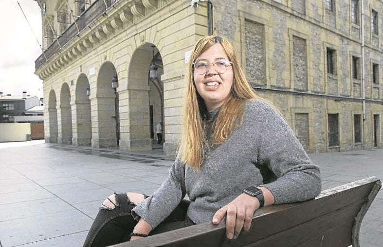 Carlota Sanz, secretaria general de las Nuevas generaciones del PP en Gipuzkoa.