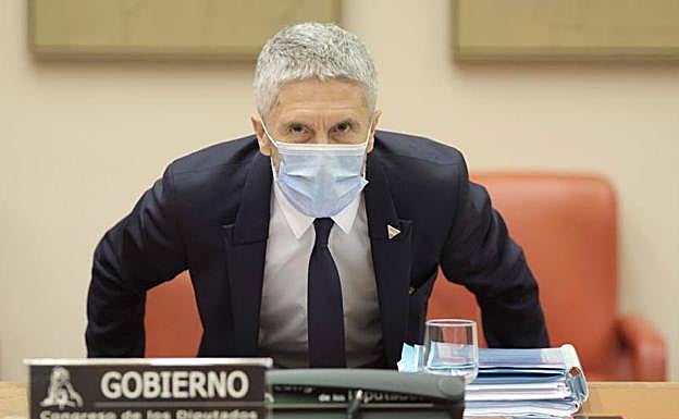 El ministro del Interior, Fernando Grande-Marlaska, comparece en el Congreso el pasado 25 junio.