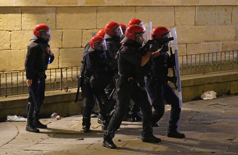 Fotos: Altercados en Donostia