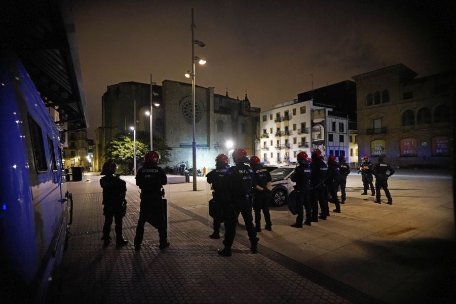 Fotos: Altercados en Donostia