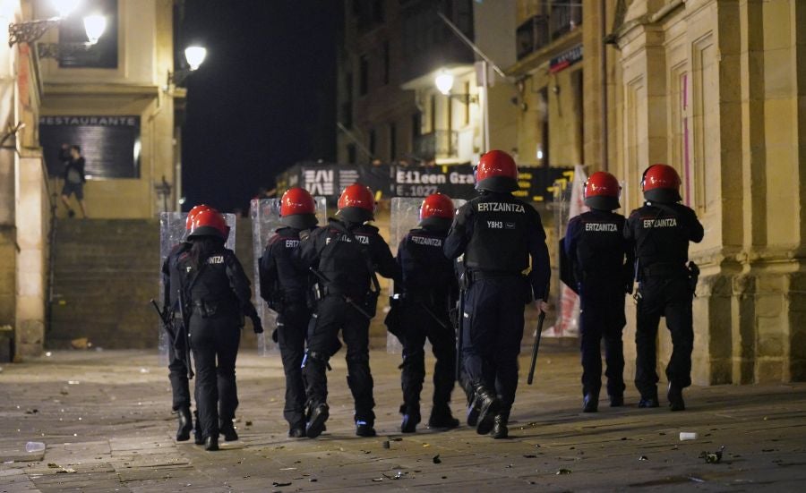 Fotos: Altercados en Donostia