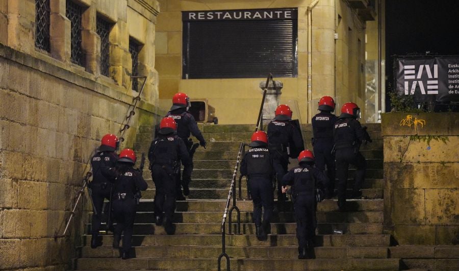 Fotos: Altercados en Donostia