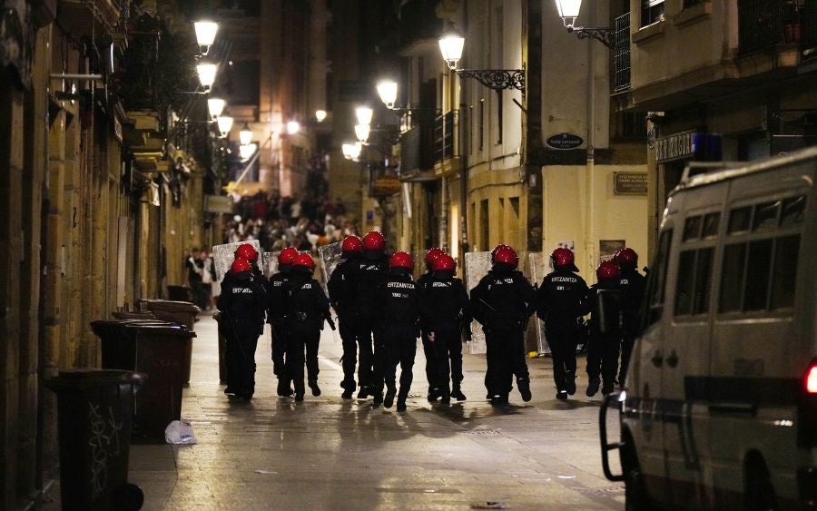 Fotos: Altercados en Donostia