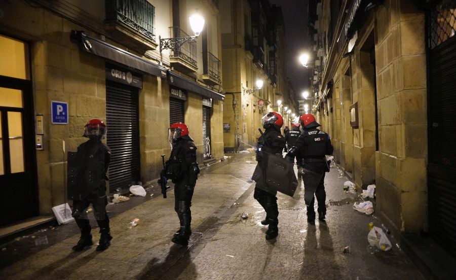 Fotos: Altercados en Donostia