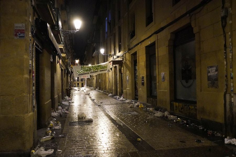 Fotos: Altercados en Donostia