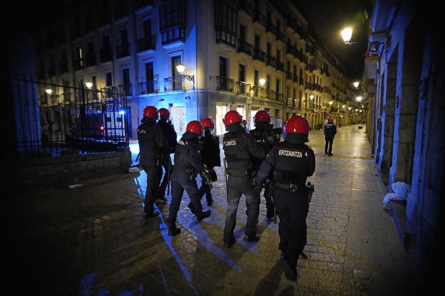Fotos: Altercados en Donostia
