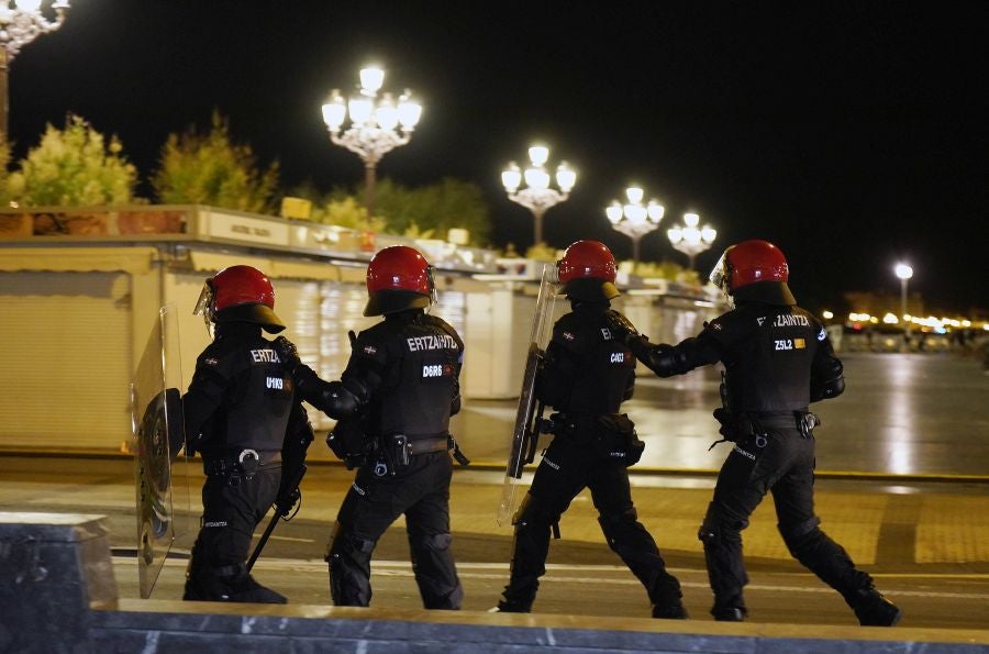Fotos: Altercados en Donostia