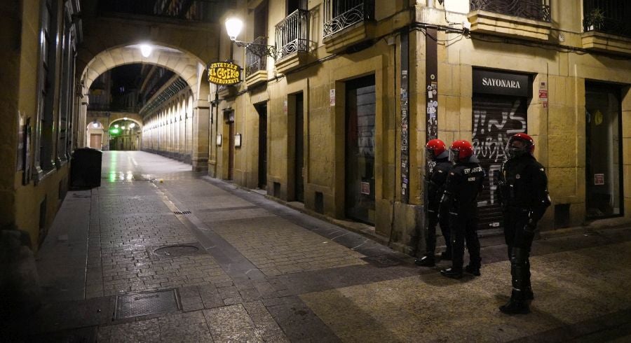 Fotos: Altercados en Donostia