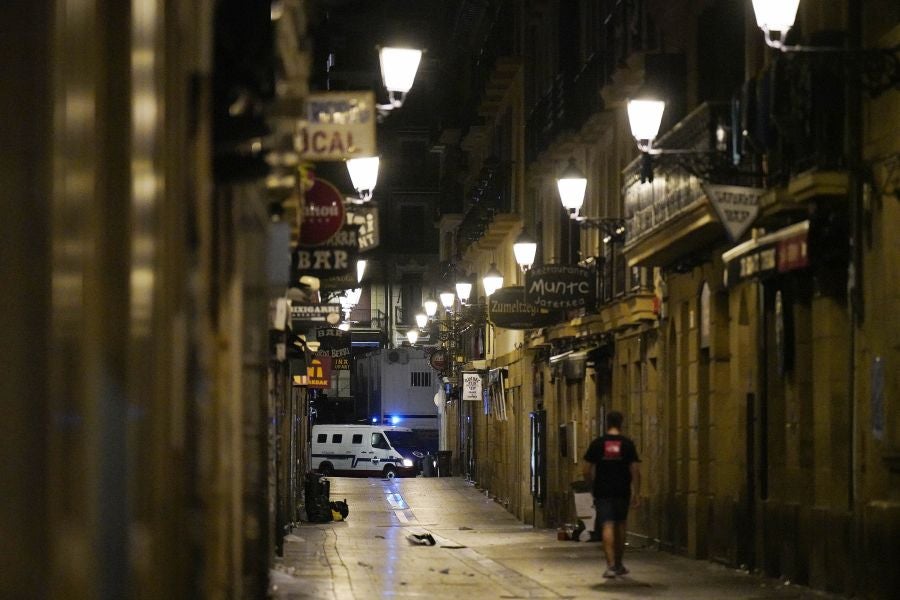 Fotos: Altercados en Donostia