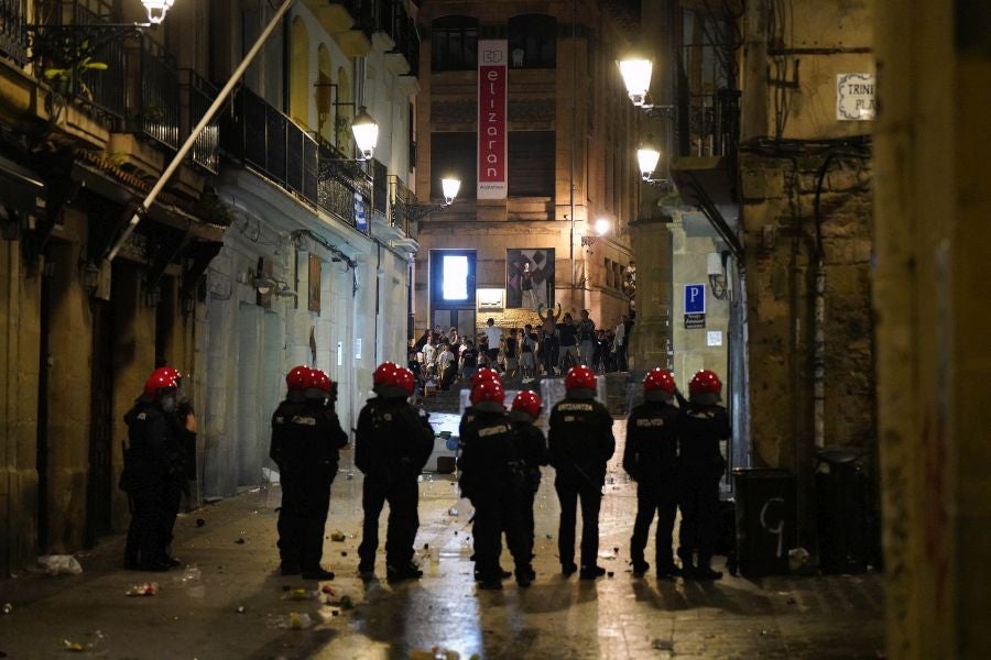 Fotos: Altercados en Donostia
