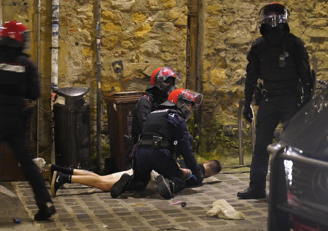 Fotos: Altercados en Donostia