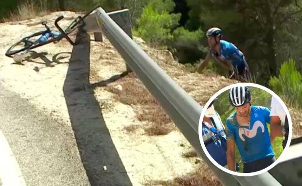 Vuelta a España 2021: La caída y la retirada de Valverde apagan la Vuelta en el mejor momento