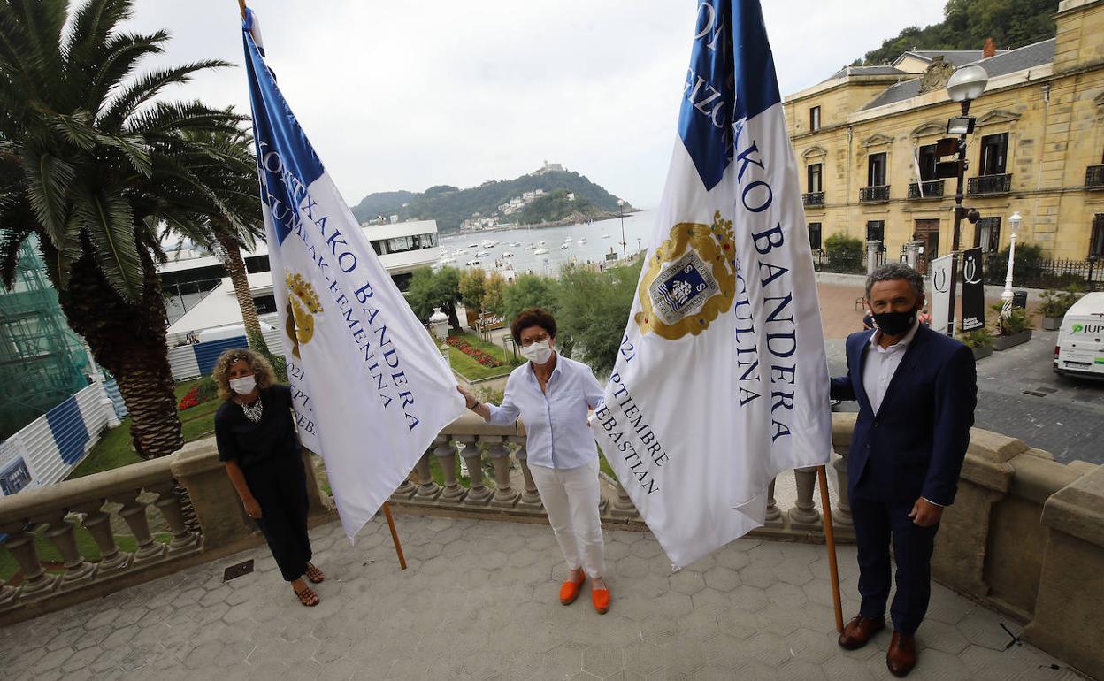 Imagen de la presentación de este viernes en San Sebastián. 