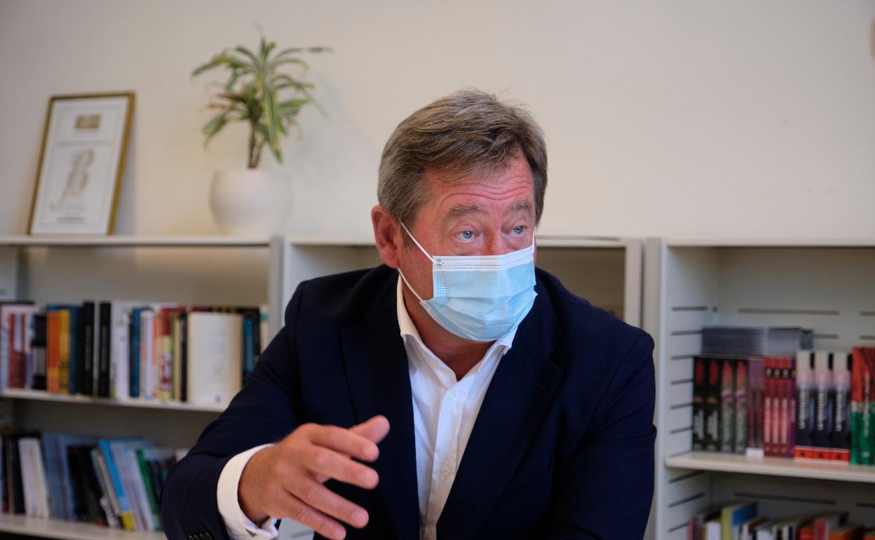 Bingen Zupiria, durante la entrevista. 