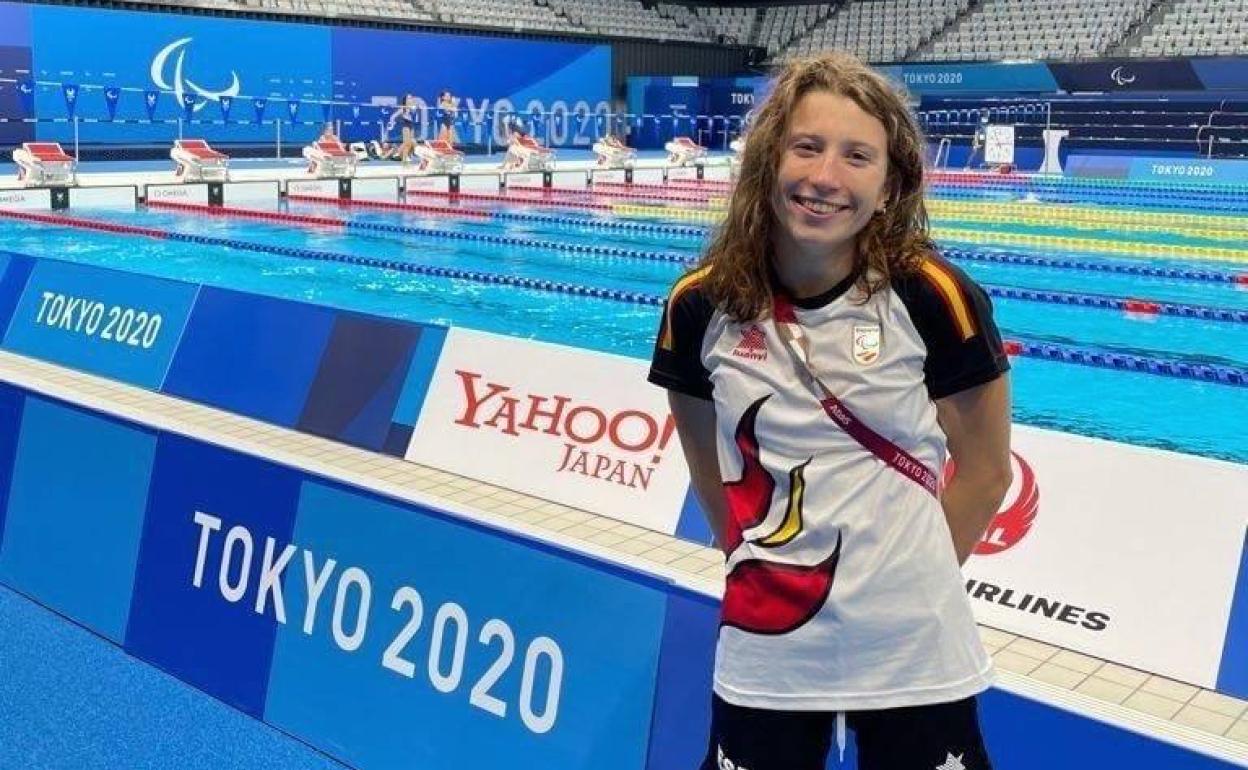 La nadadora Nahia Zudaire.