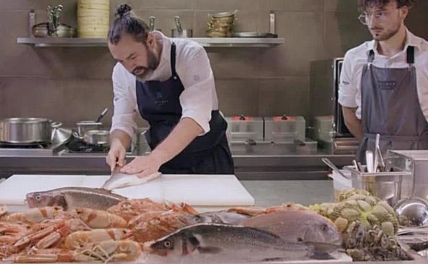 Receta de lubina y sus diferentes cortes de Rafa Zafra