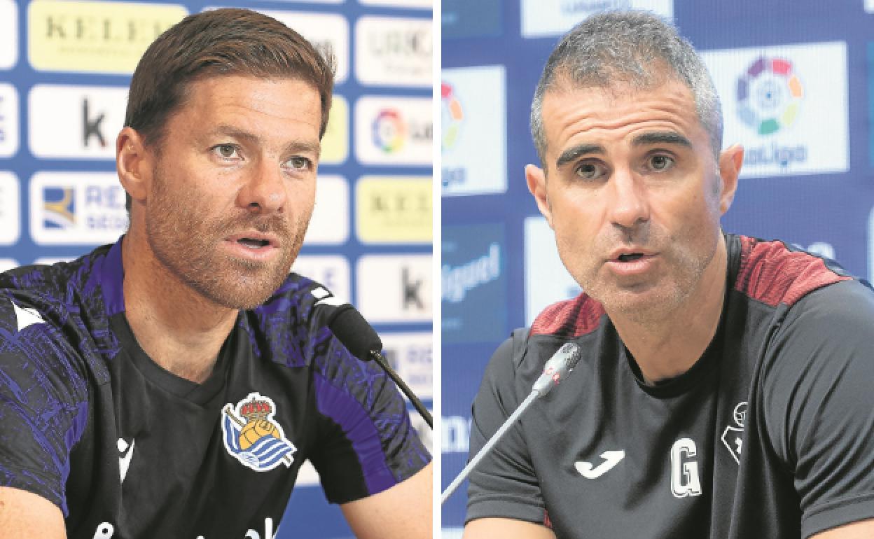 Xabi Alonso y Gaizka Garitano. 