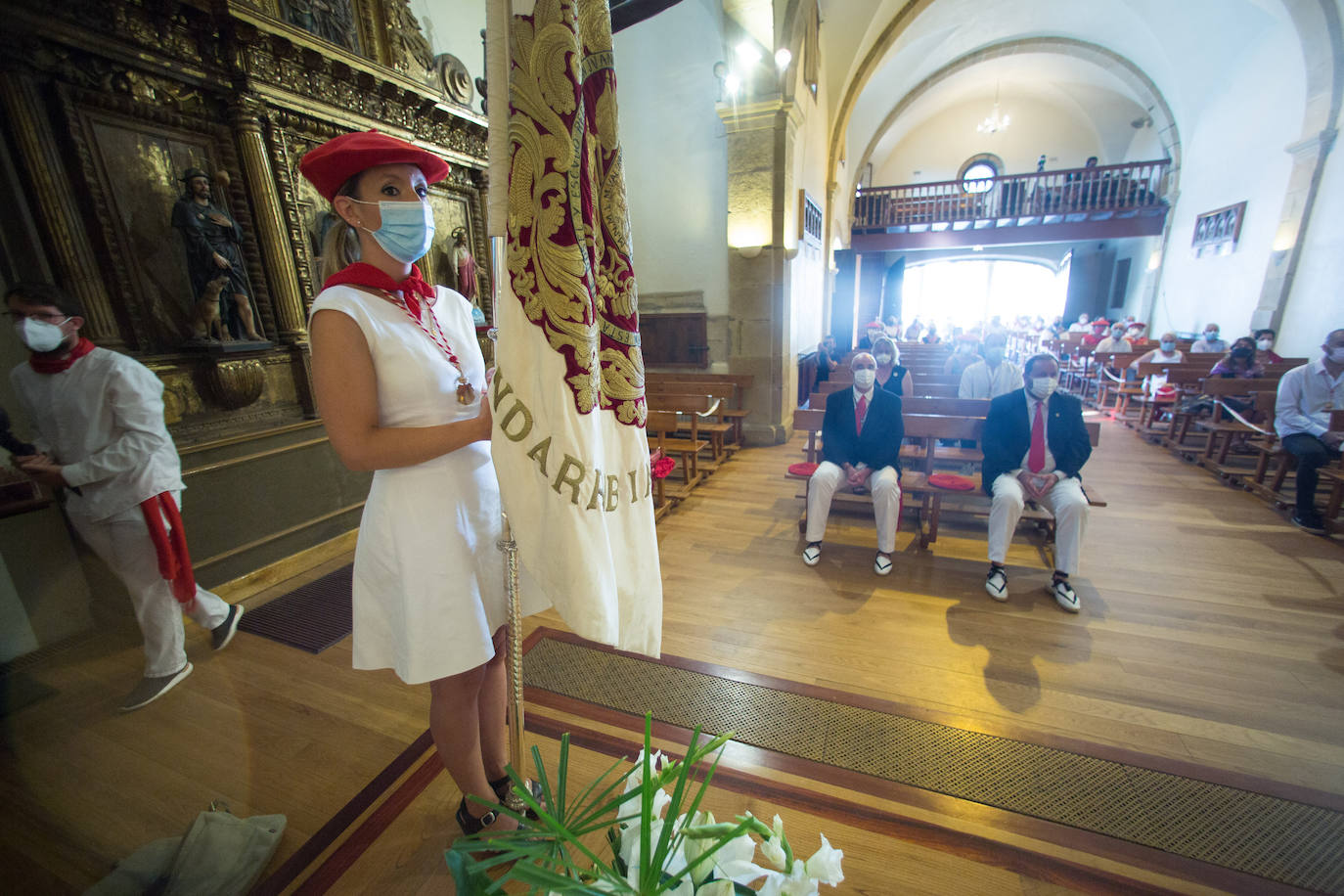 Fotos: Las imágenes de otro 8 de septiembre atípico en Hondarribia