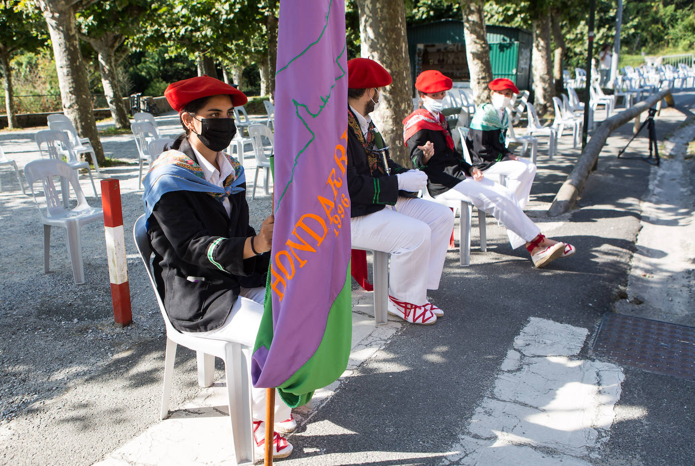 Fotos: Las imágenes de otro 8 de septiembre atípico en Hondarribia