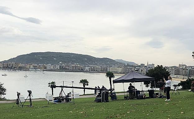 Imagen principal - El Palacio de Miramar convertido en plató de televisión 