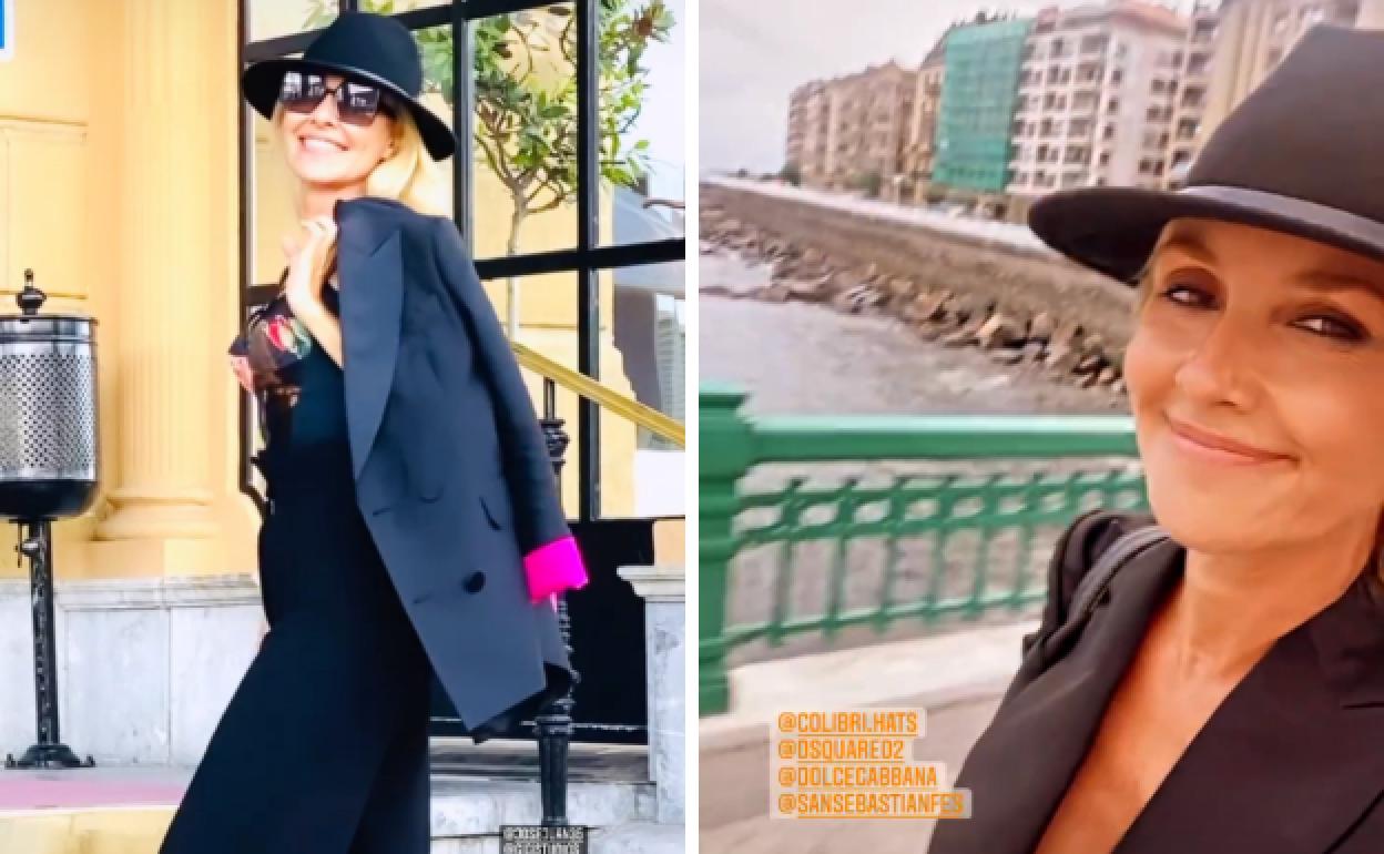 Cayetana Guillén Cuervo, a su llegada al Festival de Cine de San Sebastián.