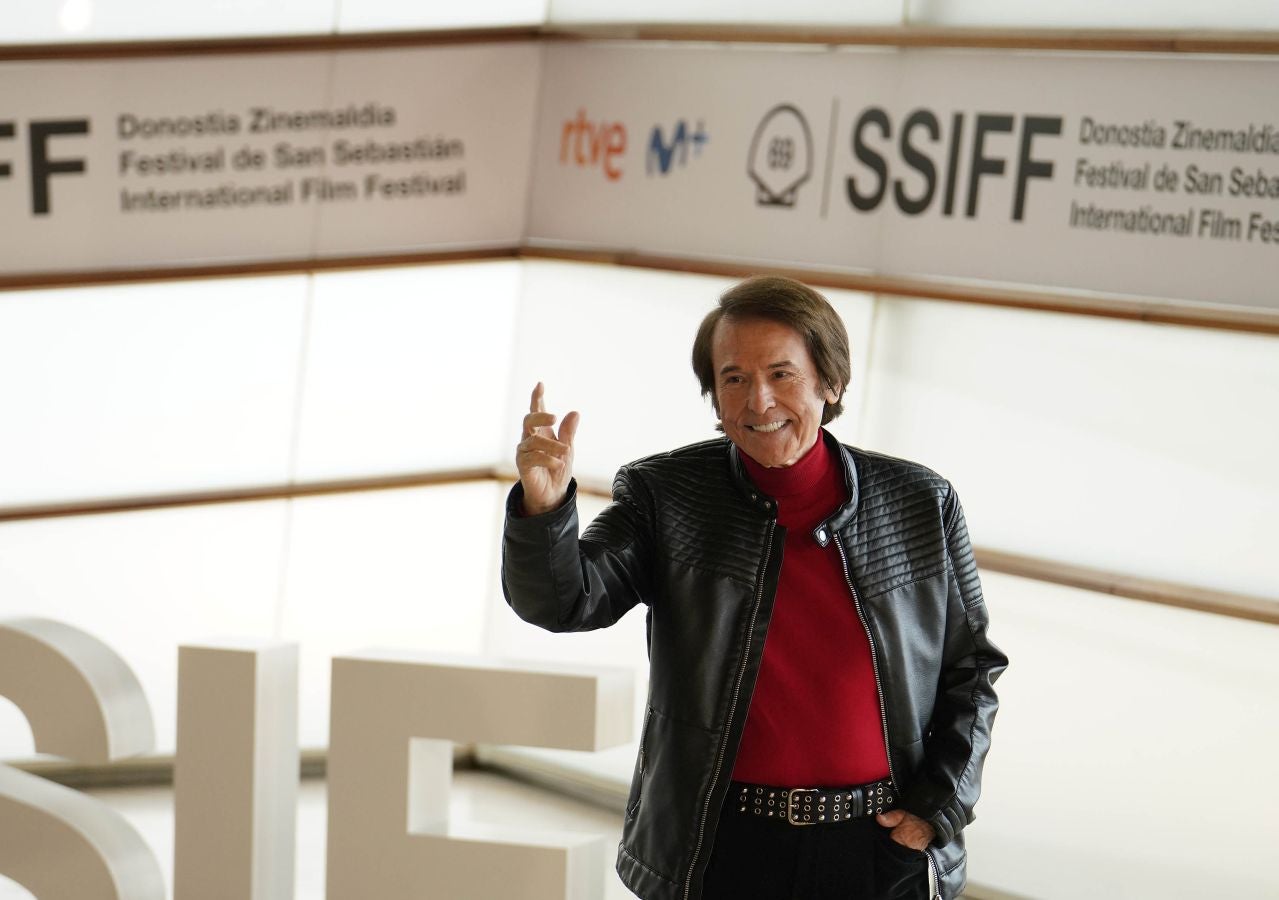 Fotos de Raphael en el Festival de cine de San Sebastián