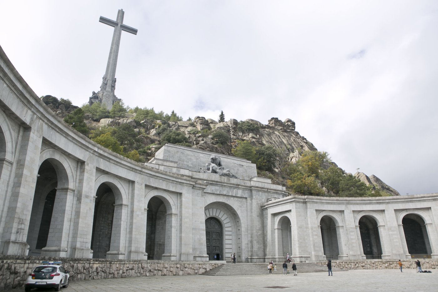 Imagen del Valle de los Caídos un día después de exhumar los restos de Franco, el 24 de octubre de 2019. 