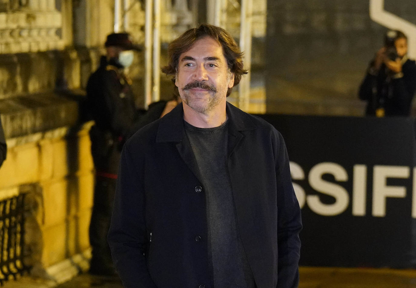 Fotos: Javier Bardem ya luce en el Zinemaldia