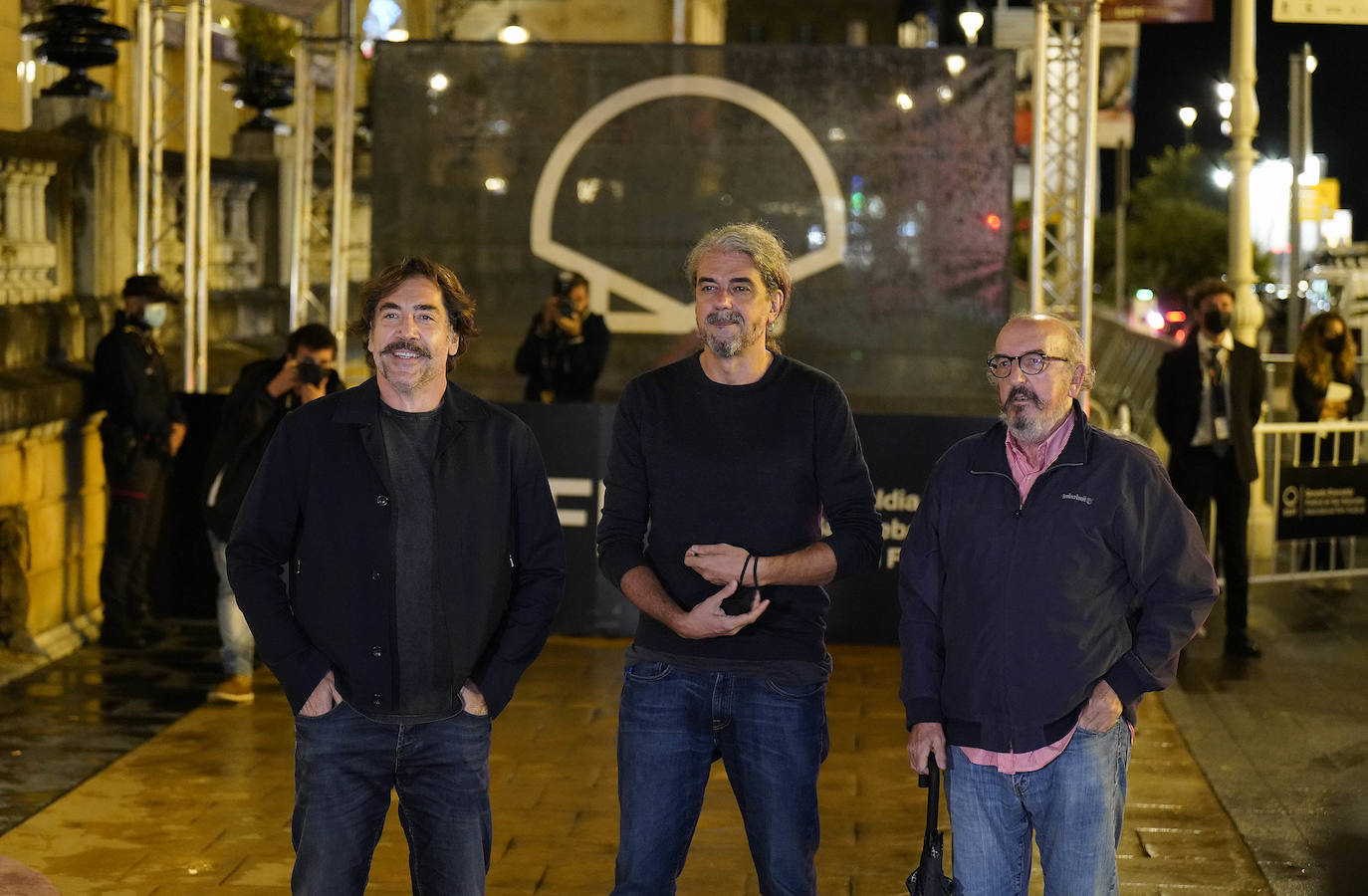 Fotos: Javier Bardem ya luce en el Zinemaldia
