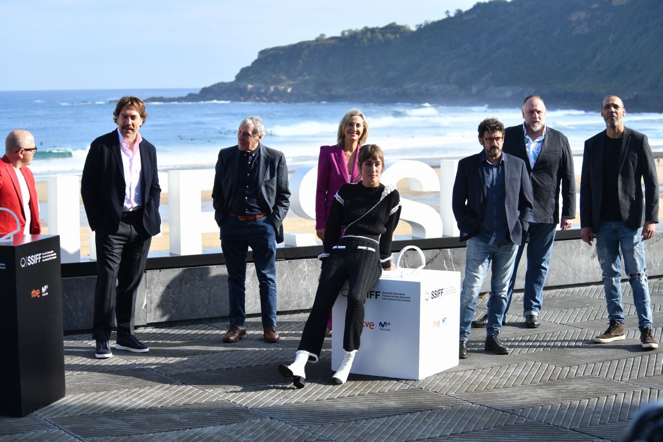 Fotos: Javier Bardem y el equipo de &#039;El buen patrón&#039;, en la terraza del Kursaal