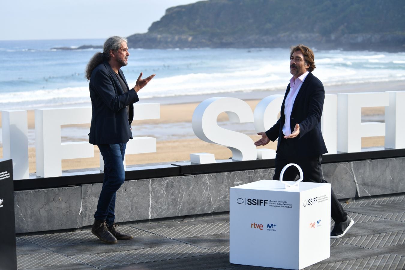 Fotos: Javier Bardem y el equipo de &#039;El buen patrón&#039;, en la terraza del Kursaal