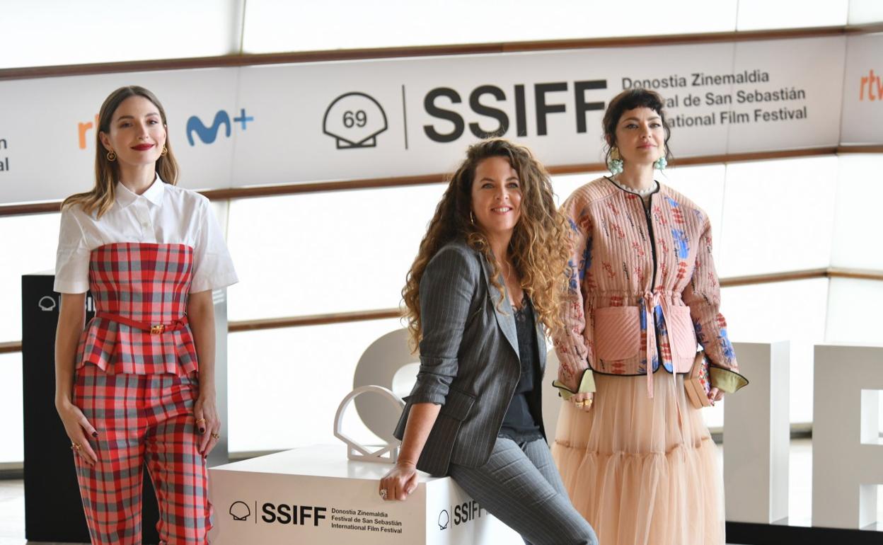 La española María Valverde, la peruana Claudia Llosa y la argentina Dolores Fonzi. 