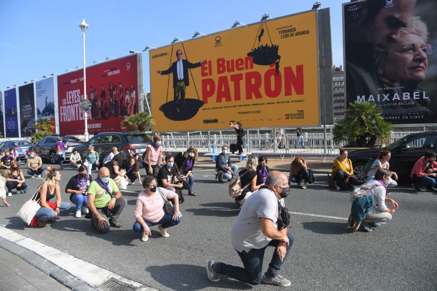 Fotos: Protesta de las trabajadoras de las residencias de Gipuzkoa