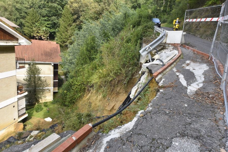 Fotos: Los vecinos de Ulia temen los desprendimientos