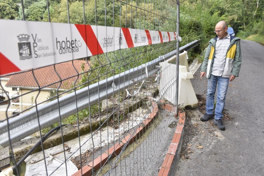 Fotos: Los vecinos de Ulia temen los desprendimientos