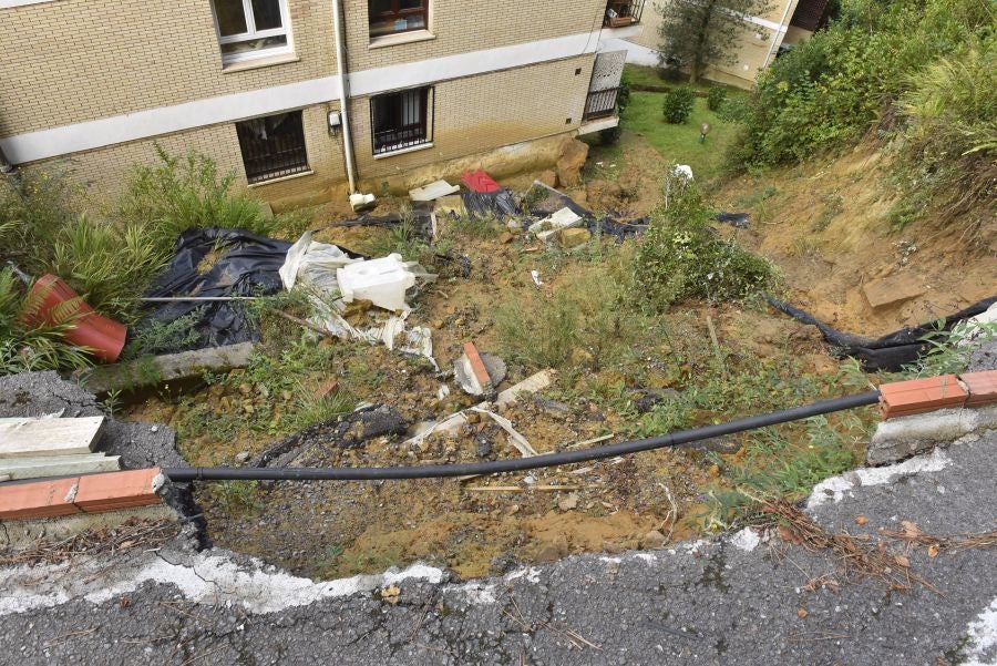 Fotos: Los vecinos de Ulia temen los desprendimientos