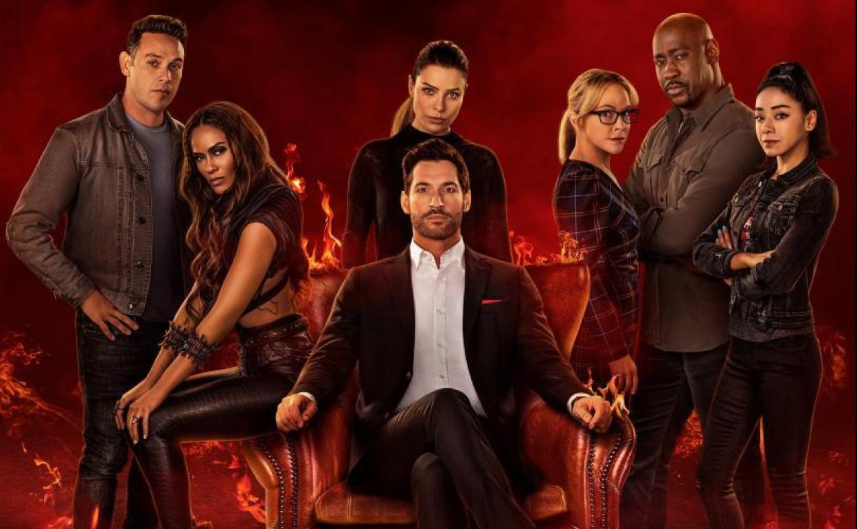 Cartel de la serie 'Lucifer', que puede verse en el canal TNT y en Netflix