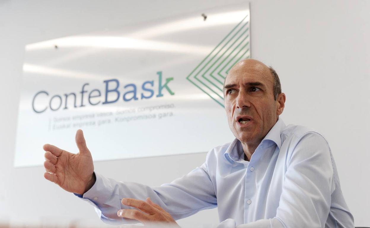 Eduarzo Zubiaurre, presidente de Confebask. 