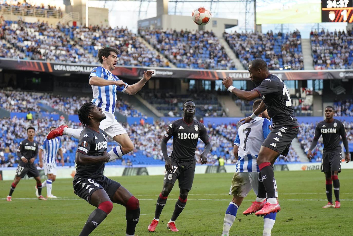 Fotos: Las mejores imáganes de partido entre la Real Sociedad y el Mónaco en Anoeta