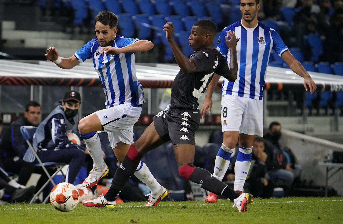 Fotos: Las mejores imáganes de partido entre la Real Sociedad y el Mónaco en Anoeta