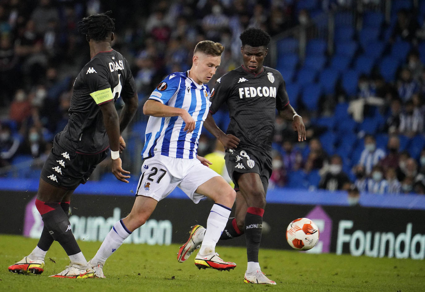 Fotos: Las mejores imáganes de partido entre la Real Sociedad y el Mónaco en Anoeta