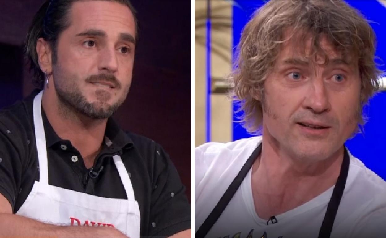 David Bustamante y Julian Iantzi en Masterchef
