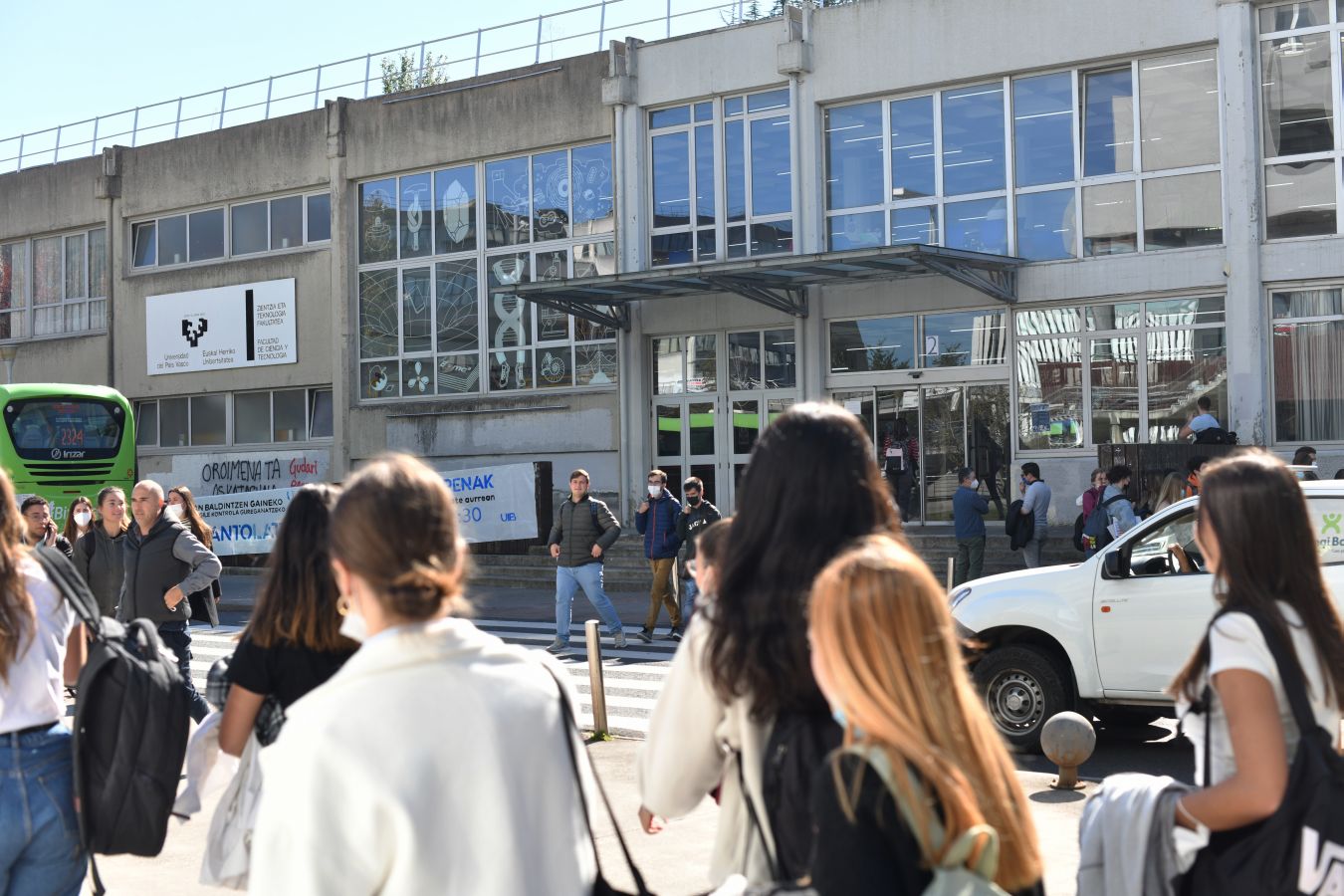 Fotos: El día después en la facultad de la UPV en Leioa