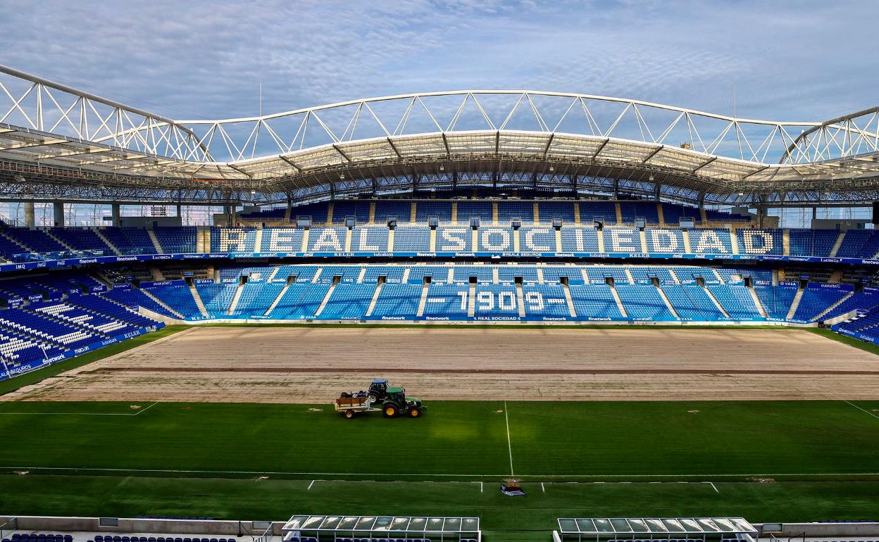 Así está ahora el Relae Arena tras el inicio de las obras. 