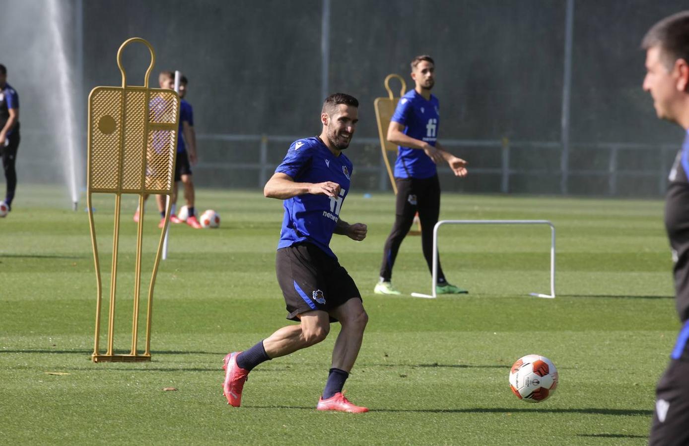 Fotos: Imágenes del último entrenamiento antes del choque contra el Sturm Graz