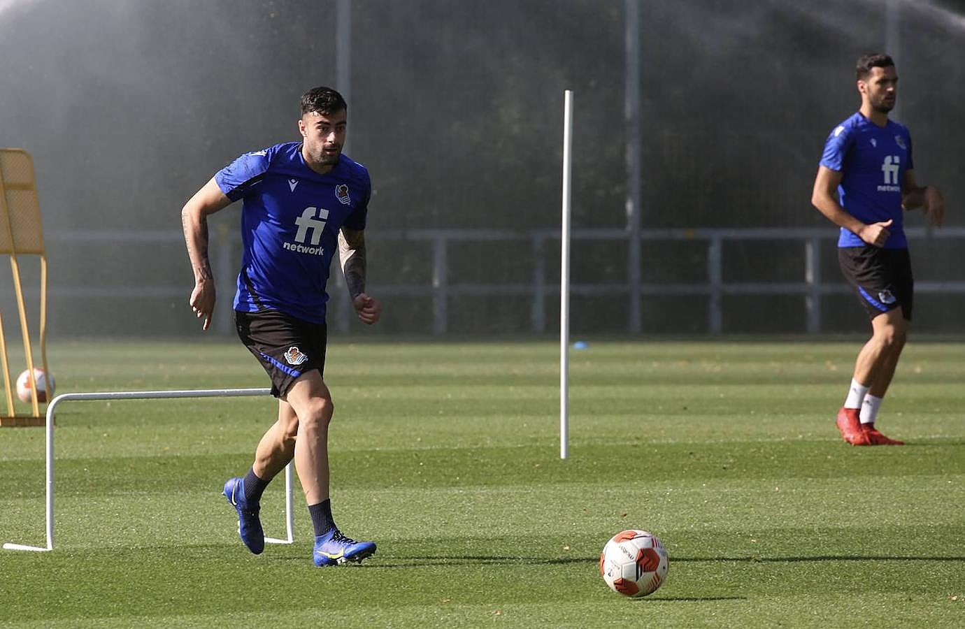 Fotos: Imágenes del último entrenamiento antes del choque contra el Sturm Graz