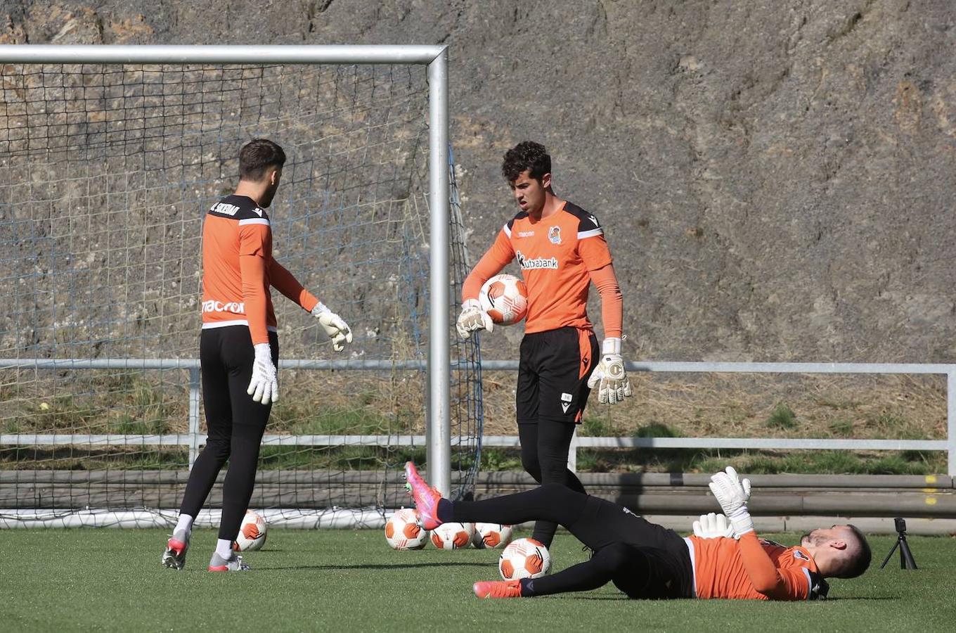 Fotos: Imágenes del último entrenamiento antes del choque contra el Sturm Graz