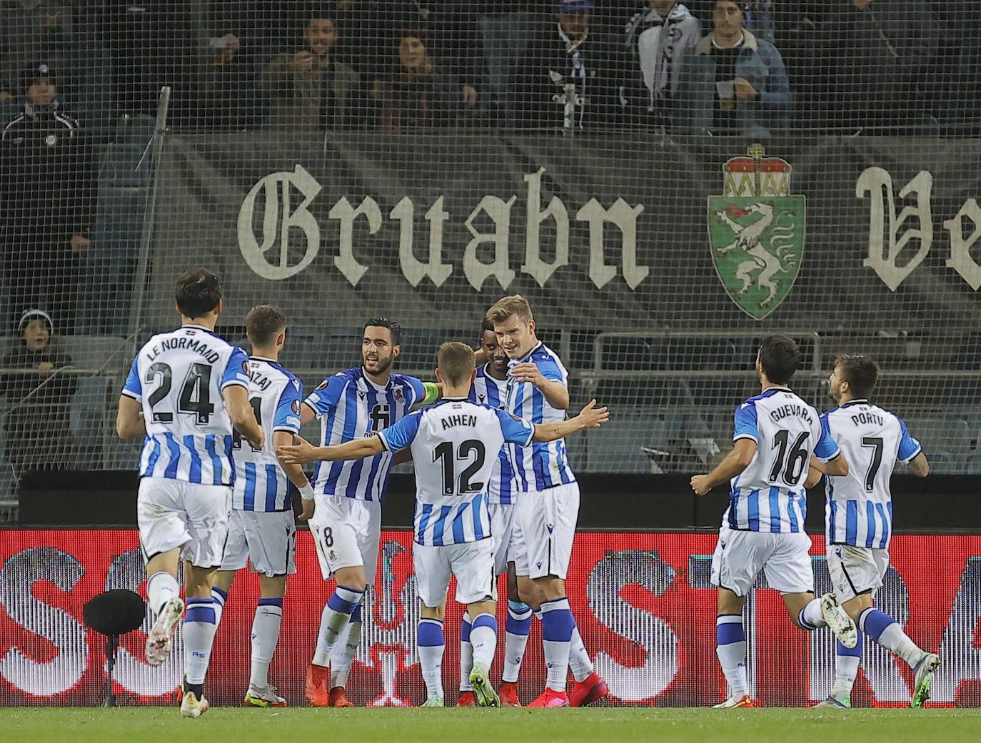 Fotos: Las mejores imágenes del partido entre el Sturm Graz y la Real Sociedad